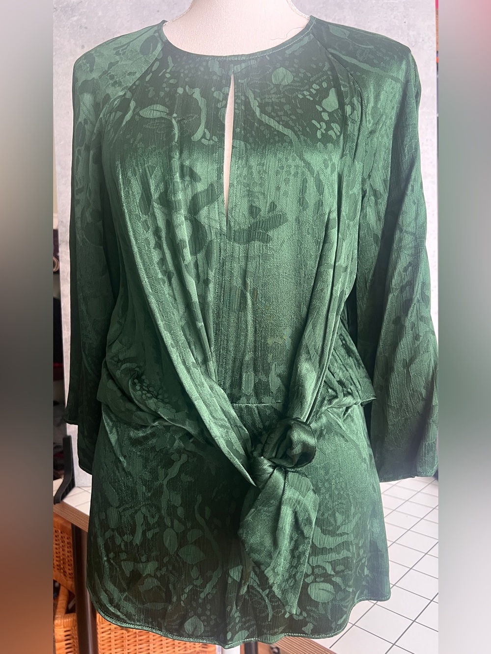Zara Green Top NWOT Size S